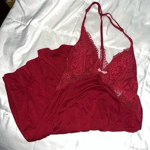 Victoria Secret Red Cupped Mini Slip